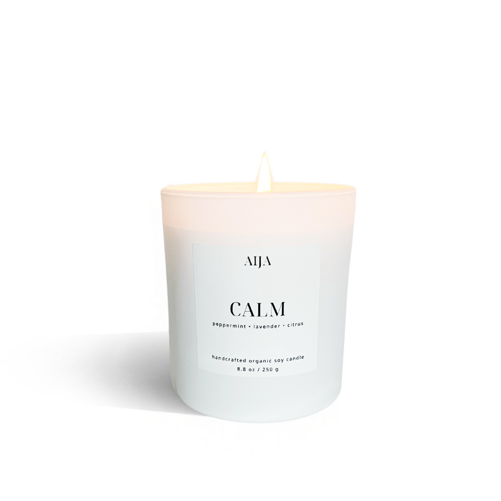 Calm Minimalist Organic Soy Candle - AIJA Candle Studio