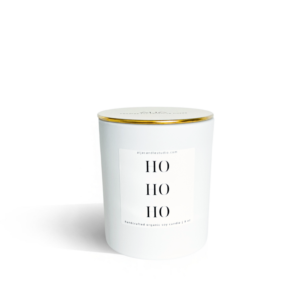 HoHoHo Minimalist Organic Soy Candle - AIJA Candle Studio