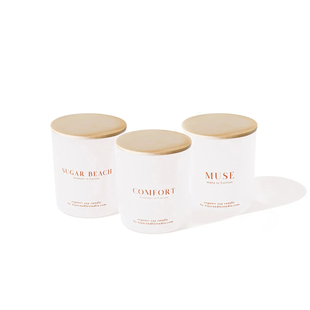 4 Pack | Minimalist Soy Candles - AIJA Candle Studio