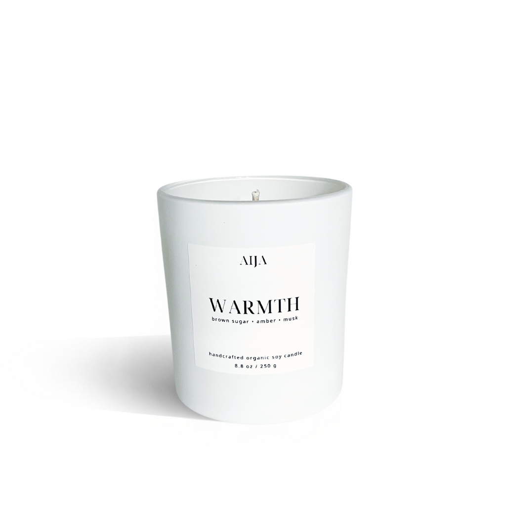 Warmth Minimalist Organic Soy Candle - AIJA Candle Studio