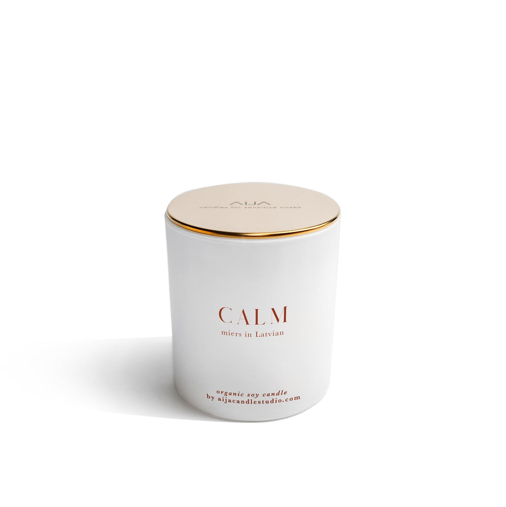 Calm Minimalist Organic Soy Candle - AIJA Candle Studio