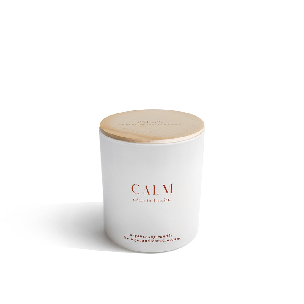 Calm Minimalist Organic Soy Candle - AIJA Candle Studio