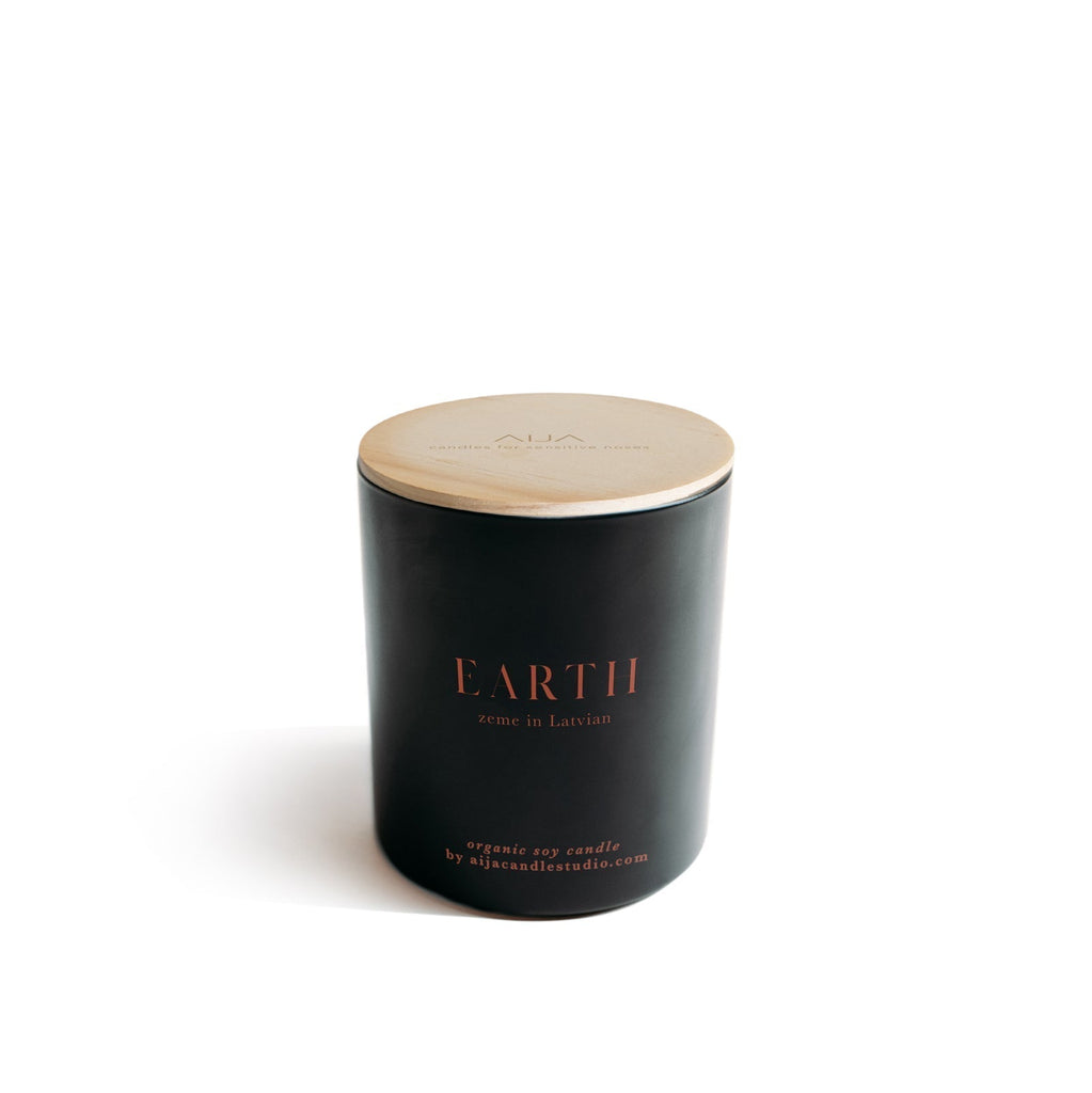 Earth Minimalist Organic Soy Candle - AIJA Candle Studio