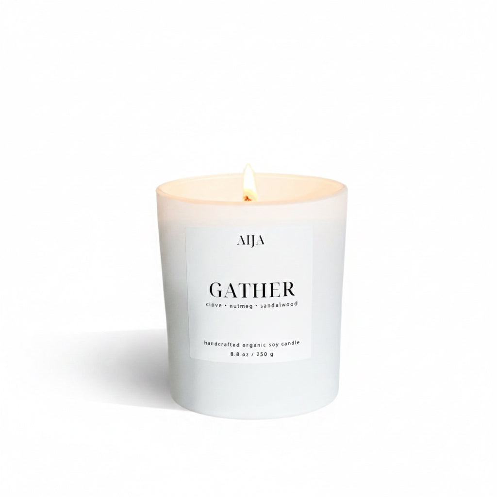 Gather Minimalist Organic Soy Candle - AIJA Candle Studio